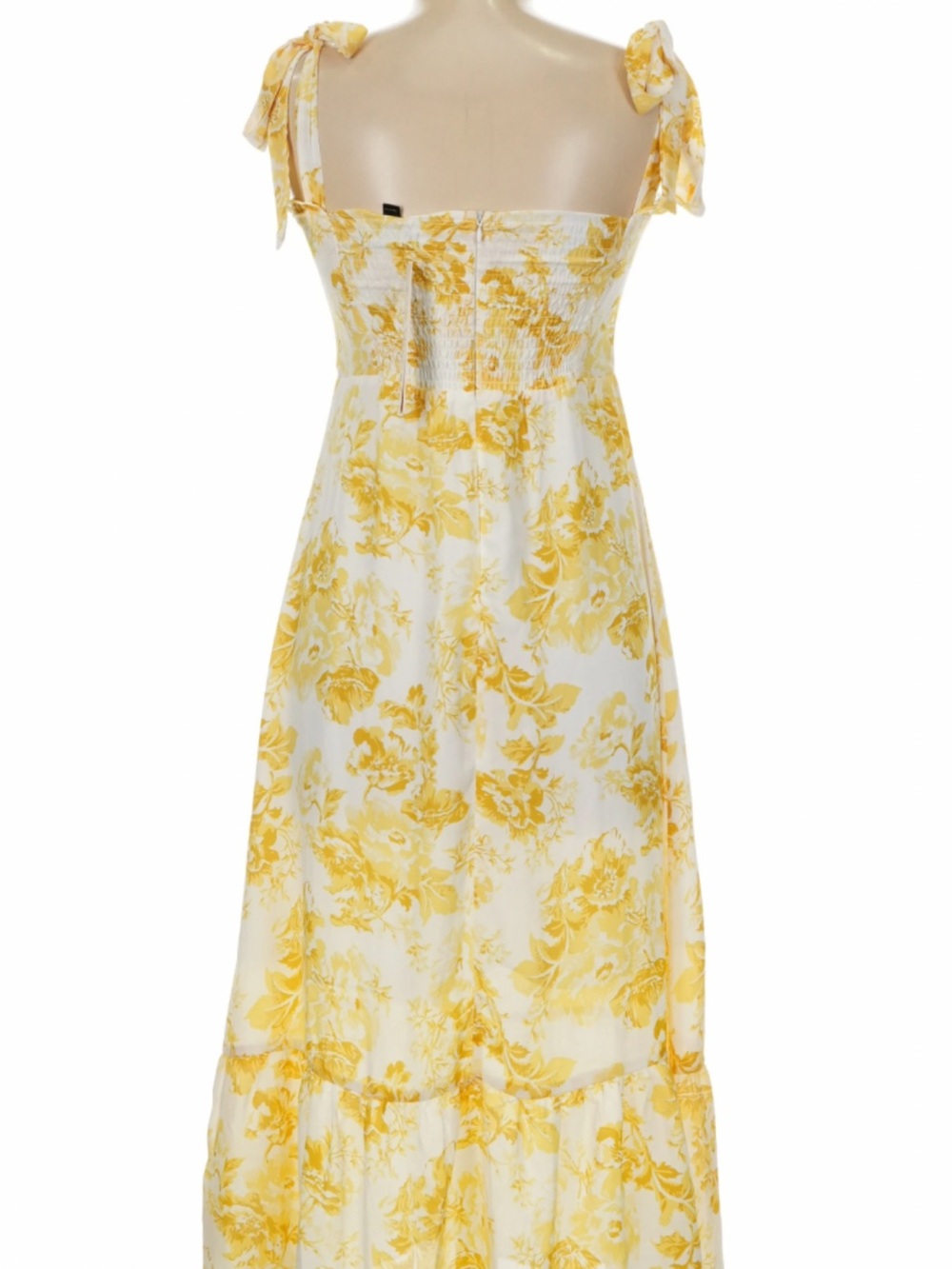 Yellow Floral Corset Maxi Dress - Picture 2 of 9